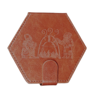 Hexagon Leather Dice Vault