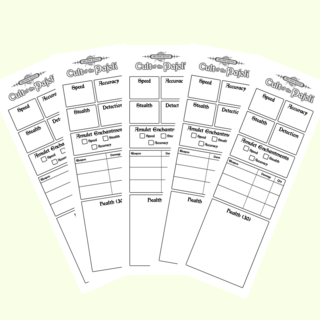 Arcane Rites: Cult of the Pajoli Stat-Tracker Bookmark x 5