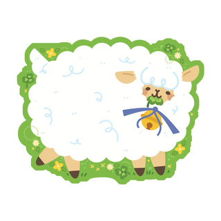 Clover Sheep Vinyl Sticker