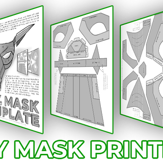 DIY Mask of Patience Template (print)