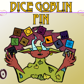 Dice Goblin Pin