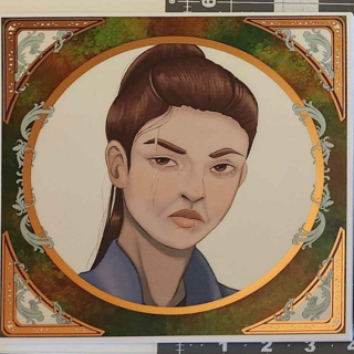 Nekane Copper Foil Print