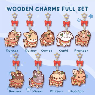 Full Sleigh WOODEN CHARMS