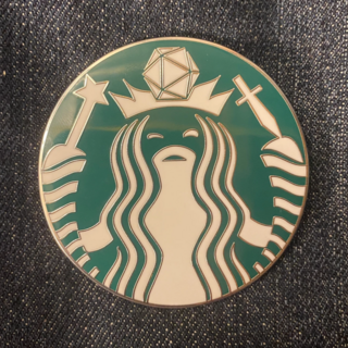 Roll for Caffeine Enamel Pin - Exclusive Price!
