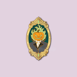 Headless Horseman Portrait Pin