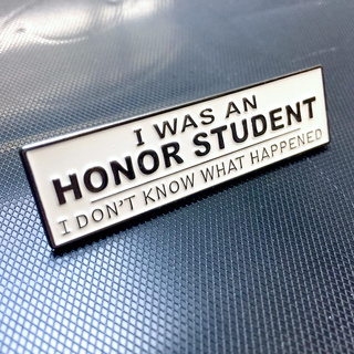 ENAMEL PIN: Honor Student (White)