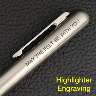 Custom Laser Engraving on MARKSMITH HIGHLIGHTER Body