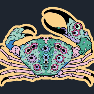 Crab Sticker