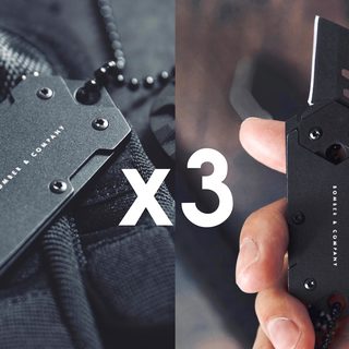 3x B-2 DOG TAG | Fully Concealed Knife (FREE SHIPPING)