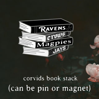 Knick Knack- Book stack- Corvids