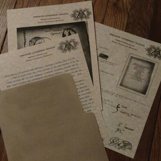 Printed Copy of Pinkerton Files (Translations for Original Spell Book)