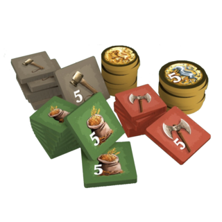 Deluxe Wooden Tokens for Empires End