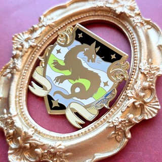 Past Heraldry Agender Tatzelwurm Pin