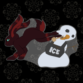 One Clear Backed Snowy Punishment Sticker
