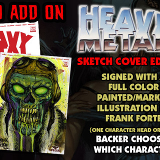 HEAVY METAL #300 SKETCH COVER (imported via Kickstarter)