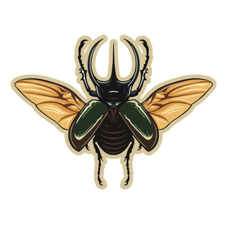 Rhino Beetle Sticker