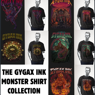 Complete Collection of Gygax Ink Shirts