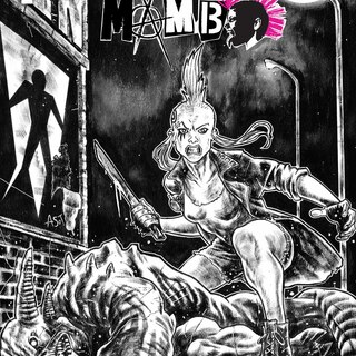 Punk Mambo #1 ASoT Exclusive Variant Comic (Black and White Version)