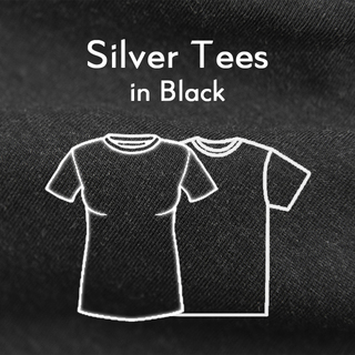 Silver Tees in Black