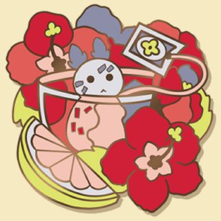 Hibiscus Enamel Pin