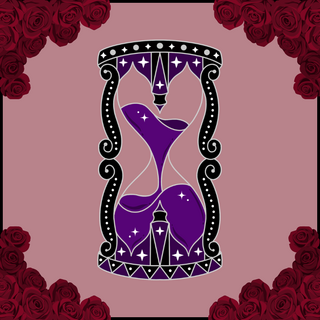 Hourglass Purple Variant Pin
