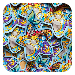 Magical Silhouette Kingdom Hearts Vinyl Glossy Sticker