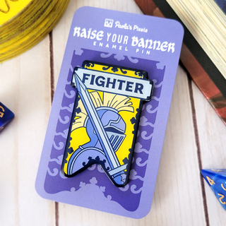 Fighter Banner Enamel Pin