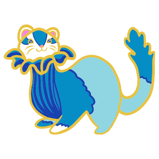 *Shiny* Trumpet the Ferret Enamel Pin