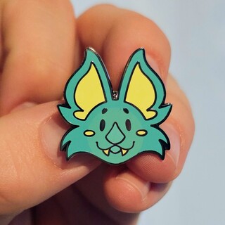 Bat Head Pin - Marine Bat