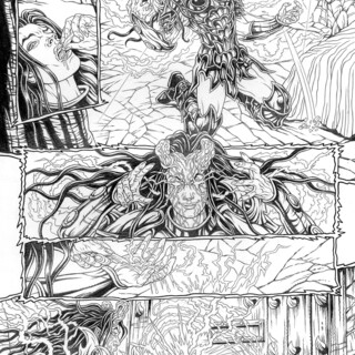 Original Art - Initium #4 Page 06 (FIRST POWERED UP QUEEN OF HELL!)