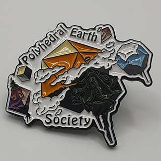 Polyhedral Earth Society Pin