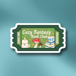 Book Club Sticker - Cozy Fantasy