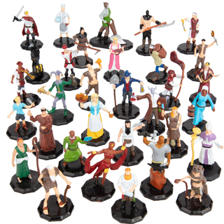 Monster Townsfolk Hand Painted Mini Figures Set of 32