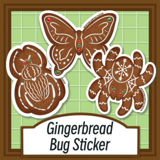 Gingerbread Bug Sticker