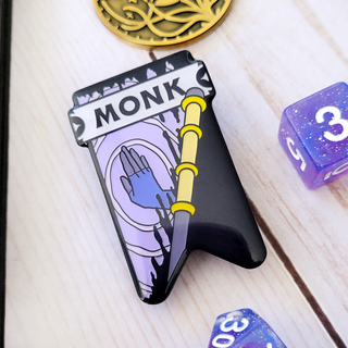 Monk Banner Enamel Pin