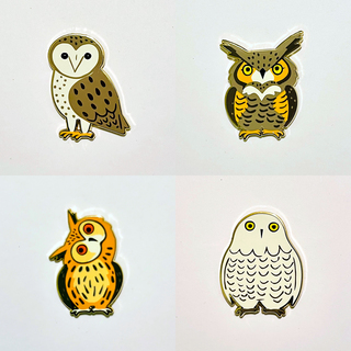 FORK - A Set of Four 1.5" Enamel Pins