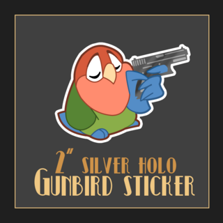 2" GUNBIRD HOLO STICKER