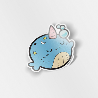 Vinyl Sticker Sleepy Whale