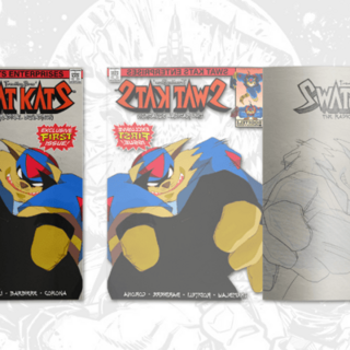 Swat Kats #1 | Cover Sketch to ACETATE