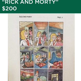 Ben Dewey Original Art Page - Rick & Morty