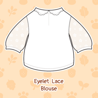 (Top) Eyelet Lace Blouse