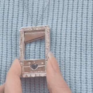 Guillotine necklace - silver