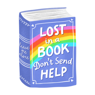 Lost in a Book Sticker