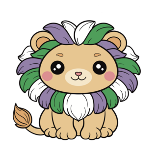 Genderqueer Lion Pin