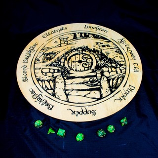 Hobbit Meal Clock 12"