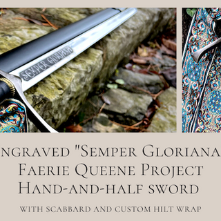 "Semper Gloriana" Sword with Scabbard and Wrap