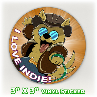 Indie Readmore 3" Vinyl Sticker