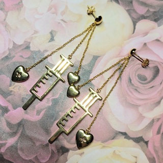 Syringe Earrings (Pierced)