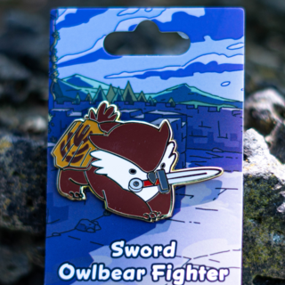 Sword, Owlbear Fighter Pin (009)