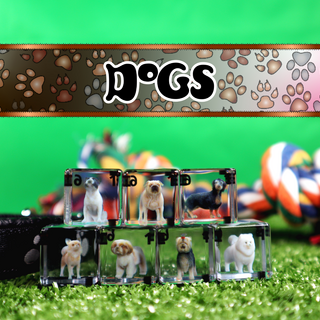 Regular D6 (16mm) Dice Set - Dogs